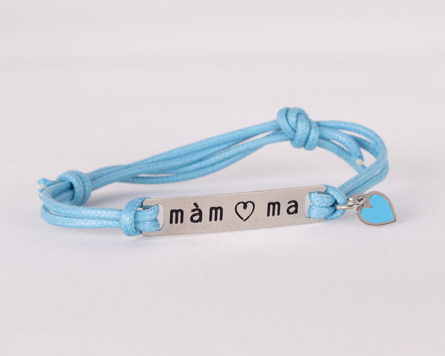 Braccialetto donna azzurro tag mamma - Mysanity