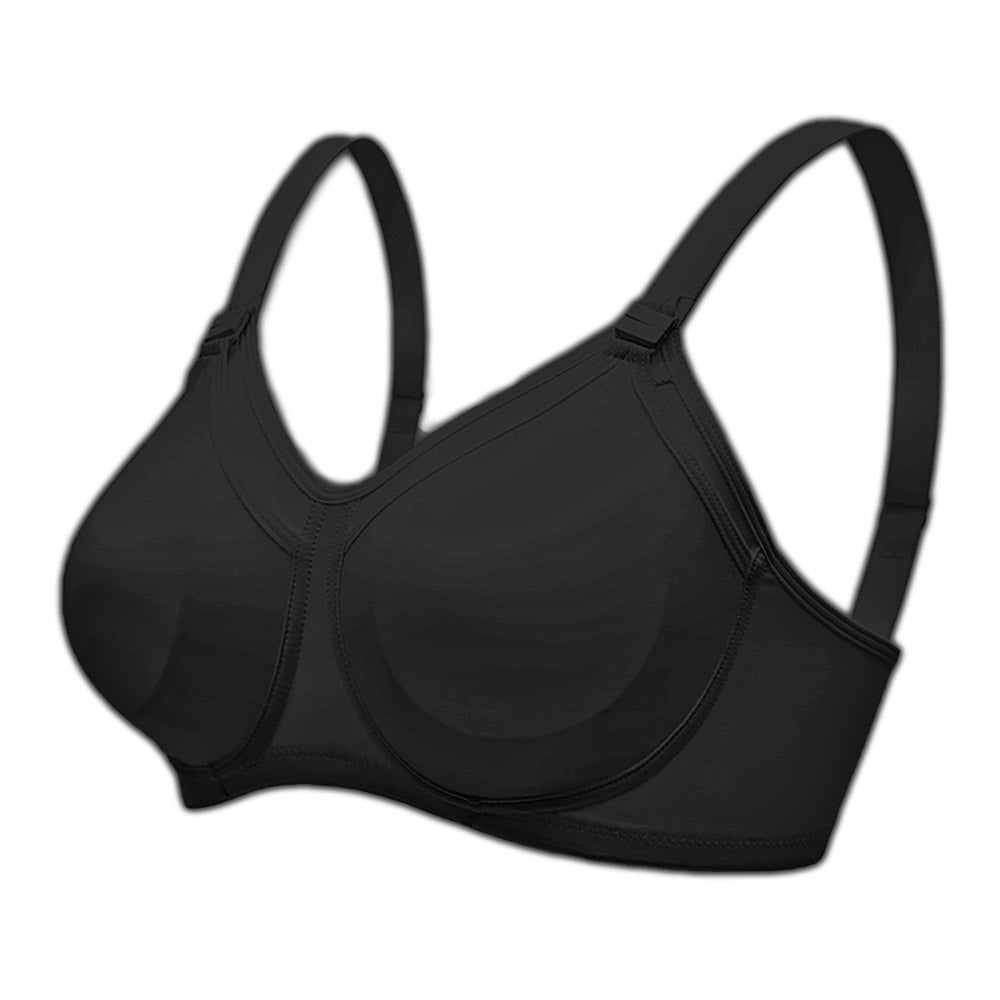 Reggiseno Allattamento Cotone Preformato Coppa C Nero - Mysanity