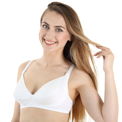 Reggiseno Allattamento Conformato Coppa C Bianco -  